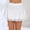 White, variant on Elvqul Womens Skirt Summer Mini Skirts Tiered Elastic Waisted White Short Skirts for Women Pure Color
