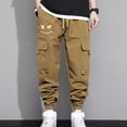thumbnail image 1 of TIMIFIS Cargo Pants for Men Casual Solid Button Zipper Sweatpants Classic Athletic Jogger Pants with Pockets, 1 of 6