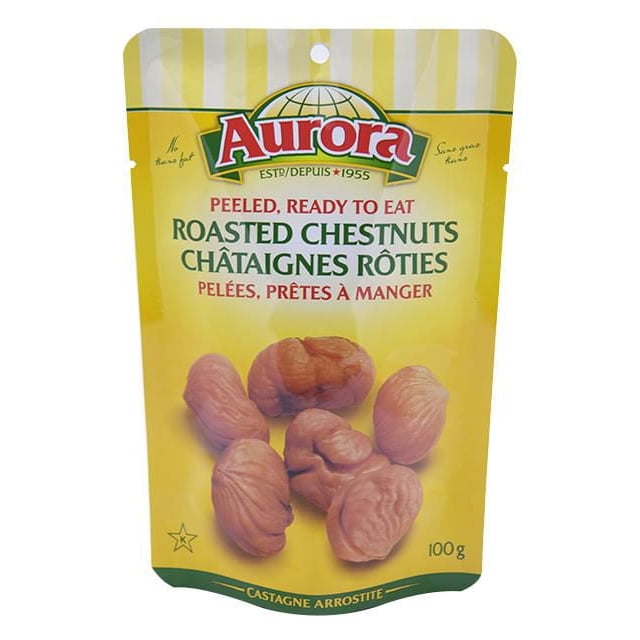 AURORA Peeled Ready to Eat Roasted Chestnuts