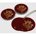 thumbnail image 4 of Inkdotpot Pack Of 100 Baby It's Cold Outside Baby Shower Favor Paper Tags Craft Real Gold Foil Hang Tags, 4 of 6