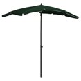 thumbnail image 1 of vidaXL Parasol de Jardin avec Mât 200x130 cm Vert, 1 of 4