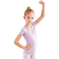 thumbnail image 4 of Birdeem Baby Girls Childrens Dance Clothes Summer Short Sleeves Training Clothes Ballet One-Piece Performance Clothes, 4 of 4
