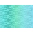 thumbnail image 1 of Ahgly Company Machine Washable Indoor Rectangle Transitional Turquoise Green Area Rugs, 2' x 5', 1 of 7