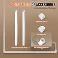 thumbnail image 4 of VEVOR Ensemble de Conduites Mini-Split, Housse 3 Pouces L 7,4 Pi L, Housse Décorative en PVC pour Climatiseur avec 2 Conduits Droits et Composants Complets, Facile à Installer, Peignable pour Thermopompes, Blanc, 4 of 9