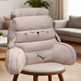 thumbnail image 4 of Seat Back Support Pillow for Bed Reading and Comfort with Arms Lumbar for Sofa Chair Floor and Dorm Room Ergonomic -Purpose Rest Pillow, 4 of 5