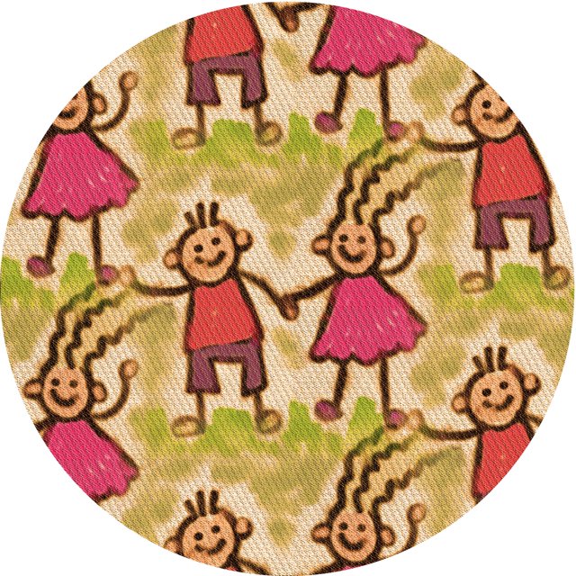 Ahgly Company Tapis d'Intérieur Ronds Transitionnels Lavables à la Machine, Brun Acajou, 4 Pieds Rond