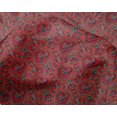 thumbnail image 4 of oneOone Silk Tabby Fabric Leaves & Floral Block Printed Fabric 1 Yard 42 Inch Wide, 4 of 4
