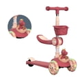 thumbnail image 4 of Trottinette à Pousser, Trottinette Pliante 3 en 1 à Hauteur Réglable, Trottinette à 3 Roues avec Roue Lumineuse pour Garçons Filles, 4 of 8