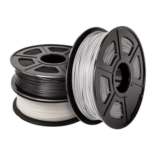 3 Rouleaux de Filament 3D en PLA 1 kg 1,75 mm ± 0,02 mm, Filament d'Impression 3D Enroulé Soigneusement, Emballage sous Vide, Facile à Utiliser