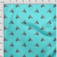 thumbnail image 3 of oneOone Georgette Viscose Fabric Bird Block Print Sewing Fabric BTY 42 Inch Wide, 3 of 4