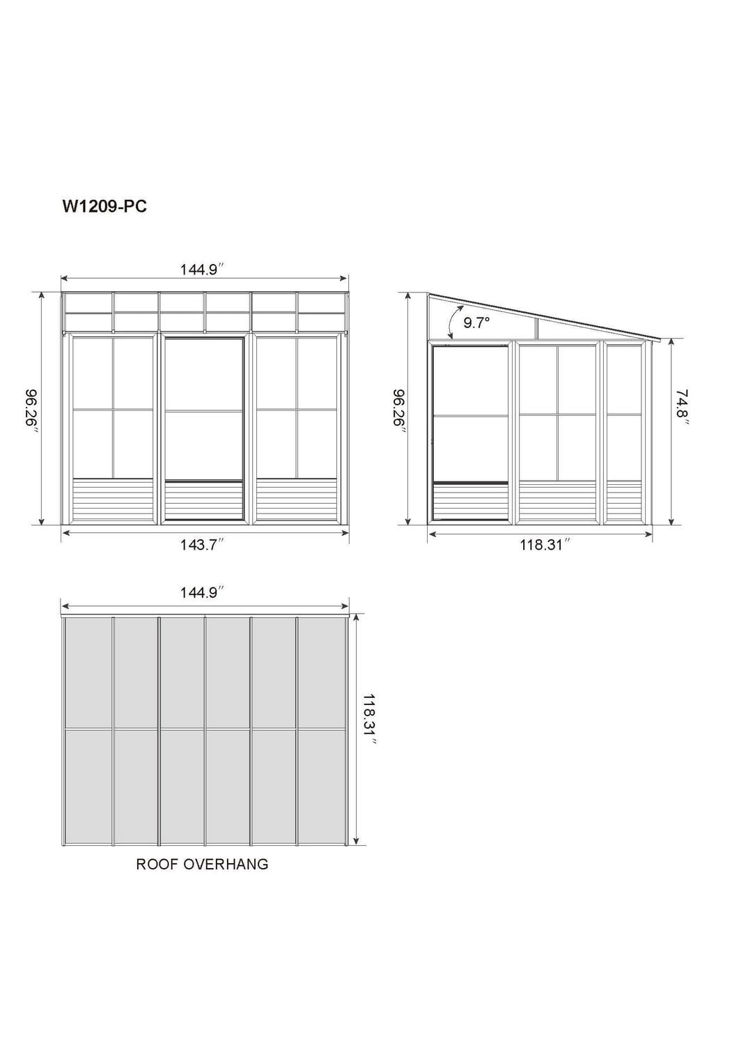 Gazebo Penguin Florence Ajouter Une Pièce 10 ft. x 12 ft. en Sable