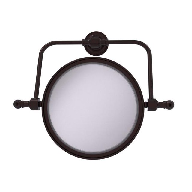 Allied Brass RDM-4-3X-ABZ Rétro Dot Collection Miroir Pivotant Mural 8 Po de Diamètre avec Grossissement 3X & 44; Bronze Antique