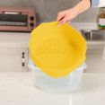thumbnail image 3 of Vegetable Basket Strainer for Kitchen Sink Use with Soaking Bowl – 10.23 in x 9.44 in x 3.93 in ABS Plastic Colander and Removable Strainer Set, 3 of 8