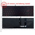 thumbnail image 2 of Clavier US RU pour MSI Crosshair 15 15-A11U 15-B12U B12UEZ GF66 MS-1582 GL66 GF76 GL76 MS-17L1 MS-17H3 V203222CK1 Rétroéclairé RU Blanc Rétroéclairé, 2 of 5