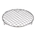 thumbnail image 1 of Unique Bargains Round Cooking Rack, 6.5-inch Stainless Steel Cross Wire Barbecue Grill Net Racks with Legs, 1 of 5