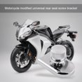 thumbnail image 3 of Rear    Tab Cover Screw Motorcycle   Tab Screw Mount Knob Cover Silver/Black, 3 of 8