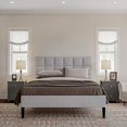 thumbnail image 5 of Lavish Home Table d'Appoint 2 Tiroirs-sofa, Gris & Argent, 5 of 5