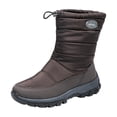 thumbnail image 2 of Bottes de Neige Femmes Hiver Doublées de Velours Chaudes Bottines Courtes Chaussures en Coton Imperméables, 2 of 5