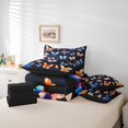 thumbnail image 4 of YST Ensemble de Literie Arc-en-Ciel Papillon, Floral, 7 Pcs, Nature, Couette, Lit Simple, 4 of 4