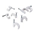 thumbnail image 1 of Cable Clips Nail Clamps Cable Attachment Wall For Nailing For Electric Cables Network Cables Earth(200pcs, White) -aya, 1 of 5
