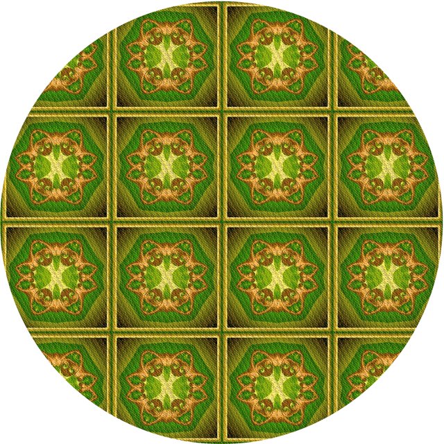 Ahgly Company Tapis d'Intérieur Ronds Transitionnels Lavables à la Machine, Vert Pistache, 3 Pieds Rond