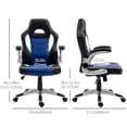 thumbnail image 3 of HOMCOM Racing Gaming Chair PU Leather Computer Chair with Flip Up Armrest, 3 of 10