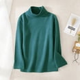 thumbnail image 2 of cfhntfmh Enfants Filles Garçons Hauts Hiver Chaud Molleton Manches Longues Col Roulé Camisoles Basiques Couleur Unie Chandails à Enfiler, 2 of 3