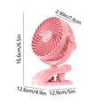 thumbnail image 4 of Powerful Oscillating Table Fan, 3 Speeds & 720掳 Adjustable Tilt, Silent Operation & Long Standby, USB-Powered For Versatile Use, Portable For Bedroom Office Outdoor Camping, 4 of 6