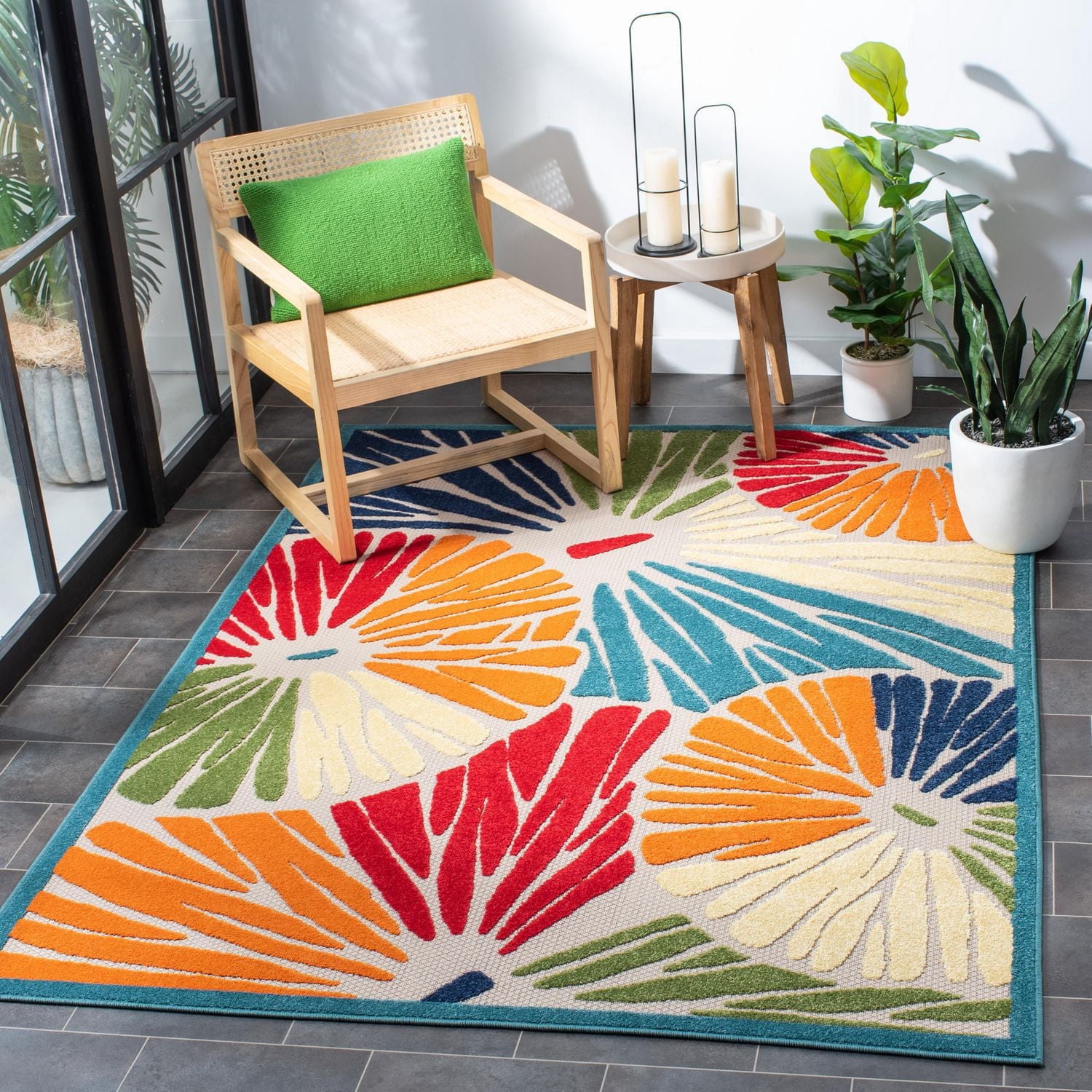 Safavieh Cabana Regis Tapis Floral Extérieur