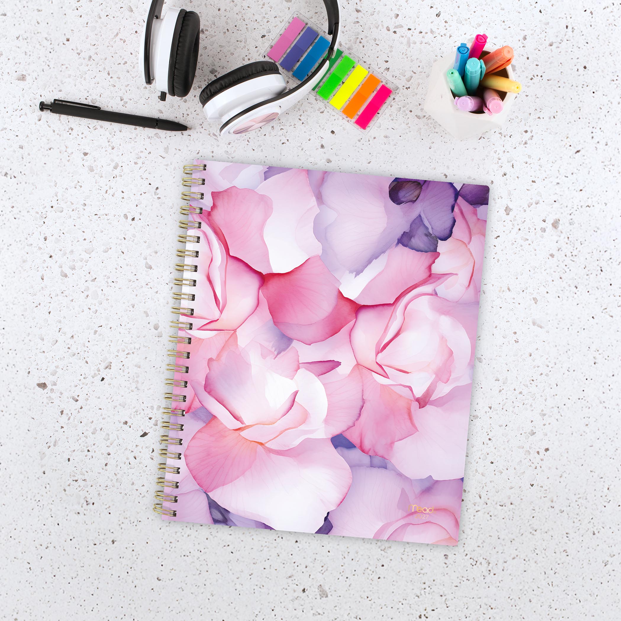2027 Agenda hebdomadaire et mensuel Mead® Summer Blossom, grand format