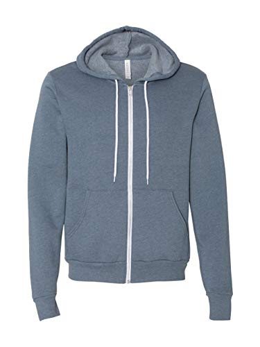 Bella 3739 Unisex Poly-Cotton Fleece Full-Zip Hoodie