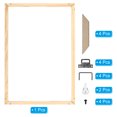 thumbnail image 3 of Unique Bargains Canvas Stretcher Bars Kit, 20x10 Inch Rectangle Solid Wood Frame for Paint, Prints, Oil Paintings, Wood Color, 3 of 5
