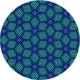 thumbnail image 1 of Ahgly Tapis Rond Lavable en Machine Intérieur Transitionnel Turquoise Foncé Vert, 4 Pieds Rond, 1 of 7