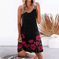 thumbnail image 1 of EGNMCR Robes d'Été Femmes Tendance 2024 Robe Sans Manches pour Femmes Robe Visuellement Mince Mode Imprimé Floral Été Nouveautés Robe à Imprimé, 1 of 7