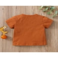 thumbnail image 3 of Baby Romper Letter Print Short Sleeve  Neck Jumpsuit, 3 of 5