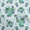 thumbnail image 1 of oneOone Cotton Poplin Sky Blue Fabric Florals Sewing Craft Projects Fabric Prints By Yard 56 Inch Wide, 1 of 4