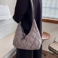thumbnail image 1 of Women Nylon Shoulder Bag Design Cotton Padded Messenger Bag Solid Color Handbag, 1 of 6