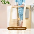 thumbnail image 2 of Blessy Kids Toddler Tower, Learning Stool, Toddler Standing Tower, Kitchen Helper 2 Step Stool with Adjustable Height Platform and Safety Rail, Wood, 2 of 3