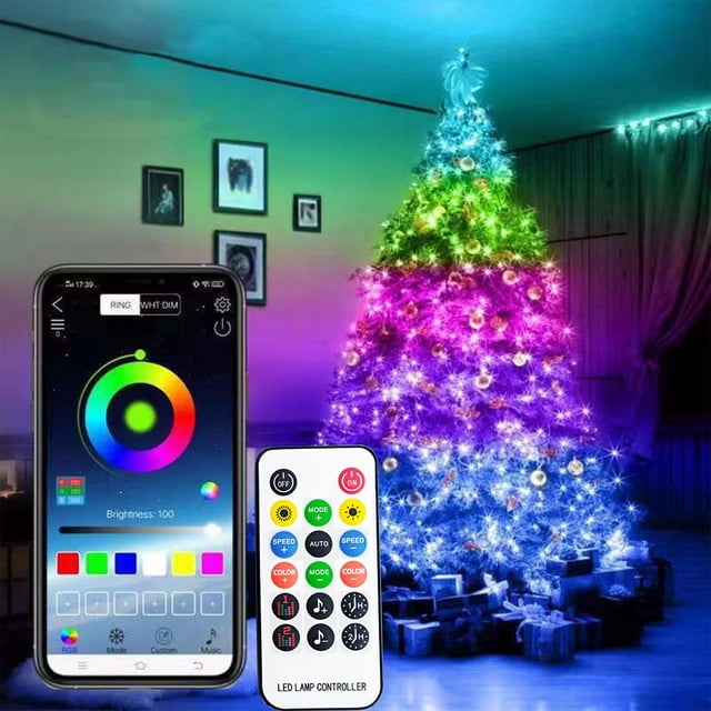 TopLLC Smart LED Strip Lights, Smart Leather Line Bar, 15 Million Colors With App Control And Music Sync LED Lights For Bedroom, Kitchen, TV, Party on Clearance