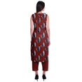 thumbnail image 4 of Moomaya Kurta Sans Manches à Col Peter Pan avec Pantalon Ensemble Ethnique 2 Pcs pour Femmes, 4 of 6