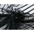 thumbnail image 4 of Women Mesh See Through Blouse Short Sleeve Striped Swimsuit Cover, 4 of 6