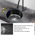 thumbnail image 4 of Undermount Small Kitchen Sink, Round Shape Professional Single Bowl Kitchen Sink Stainless Steel  for Kitchen, 4 of 7