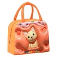 thumbnail image 4 of Oleegame 1 Pce Sac de Rangement pour Produits à Main Sac Isolé Sac pour Boîte à Lunch Sac à Lunch Chiot Brun (Isolation 3D) Violet, 4 of 8