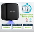 thumbnail image 4 of Alpine Industries Hemlock Commercial Black Automatic High-Speed Electric Hand Dryer 2 Pack, 4 of 10