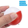 thumbnail image 4 of Unique Bargains 2 Inch Fishing Bobbers, Plastic Push Button Round Fishing Float, Red and White 10 Pack, 4 of 7