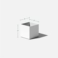 thumbnail image 3 of Veadek Geo Series Jardinière Cube 5 Pouces - Lot de 2 Blanc, 3 of 7