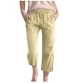thumbnail image 1 of School Clothes for Girls Suet Pants for Girls Kids Comfortable High Waisted Wide Leg Pants Drawstring Elastic Trousers Comfy Straight Leg Long Pants With Pockets, 1 of 5