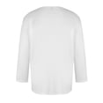 thumbnail image 3 of Chandail à Manches 3/4 Homme Décontracté T-Shirts de Baseball à Manches Trois Quarts Coupe Ajustée Col Ras du Cou Couleur Unie T-Shirt d'Entraînement, 3 of 4