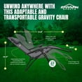 thumbnail image 3 of Caravan Canopy Infinity Zero Gravity Steel Frame Patio Deck Chair, Grey (Pair), 3 of 9