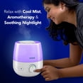 thumbnail image 3 of Vicks NaturalCare Cool Mist Ultrasonic Humidifier, Small Room Humidifier for Bedroom, Diffuser with Nighttime Light, Works with Vicks VapoPads, White, 3 of 9